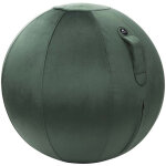Alba ergoball - sige ballon ergonomique - velours vert meraude
