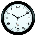 Alba horloge murale hornew  quartz - diamtre 30 cm - noir