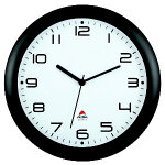 Alba horloge murale hornew  quartz - diamtre 30 cm - noir
