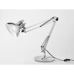 Alba lampe de bureau architecte - ampoule led e27 - 7w - double bras articul� - t�te orientable - chrome ...