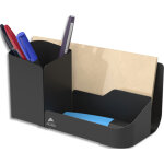 Alba organisateur de bureau 3 compartiements en métal plein odesk. coloris noir Alba organisateur de bureau 3 compartiements en métal plein odesk. coloris noir