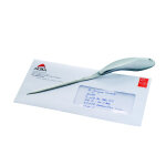 Alba ouvre lettres oulcutm gris mtal avec prise en main coude - l 24 cm