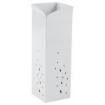 Alba porte - parapluie design, carr en mtal blanc