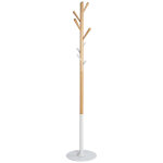 Alba portemanteau olaf 8 pat�res - bois et blanc