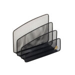 Alba range - lettres meshletter 3 compartiments en m�tal mesh - noir