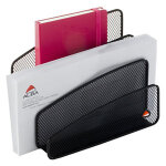 Alba range - lettres meshletter 3 compartiments en mtal mesh - noir