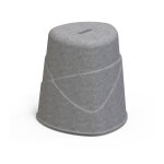 Alba tabouret nimbo écologique en pet empilable - hauteur 48 cm - gris Alba tabouret nimbo écologique en pet empilable - hauteur 48 cm - gris