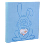 Album photos livre lapin teddy, 290 x 320 mm, bleu
