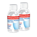 Alcool modifi� 90% mercurochrome, 2 flacons de 100 ml