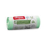 Alfapac sac poubelle 30l compostable - vert - lot de 250 Alfapac sac poubelle 30l compostable - vert - lot de 250