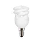 Aluminor ampoule fluocompacte e14 - 2 tubes spirales blanc chaud 2700k - 8w - 470 lm - equivaut à 40w ... Aluminor ampoule fluocompacte e14 - 2 tubes spirales blanc chaud 2700k - 8w - 470 lm - equivaut à 40w ...