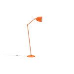 Aluminor lampadaire mekano - ampoule led e27 - 12w - bras articul - orange