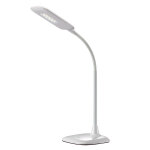 Aluminor lampe de bureau mika - led intgre - 6 w - bras flexible - blanc
