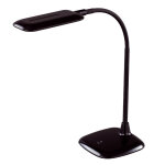 Aluminor lampe de bureau mika - led intgre - 6w - bras flexible - noir