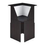 Angle 90 pour banque d'accueil ola - l. 76 cm - noir