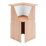 Angle 90 pour banque d'accueil ola - l. 76 cm - noyer