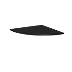 Angle de liaison 90 arrondi pronto mtal - plateau noir