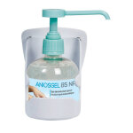 Anios support mural anios pvc blanc pour flacon 300 ml