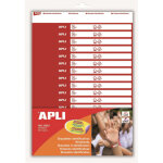 Apli kids bote de 2 feuilles a4 pour imprimer 32 bracelets d'identification pour enfants
