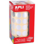 Apli kids bote de gommettes couleur mtal argent rondes 15 mm en rouleau