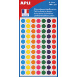 Apli pastilles adhsives  8 mm - 100624 - pochette de 385 - assorties