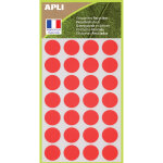 Apli pastilles adh�sives recycl�es � 15 mm - 101784 - pochette de 168 - rouge