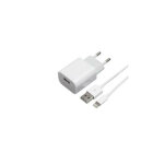 Apm chargeur secteur, 1 usb - a, 2. 1 a, blanc + (cble mfi, usb - a / lightning) 600271