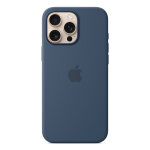 Apple coque en silicone avec magsafe pour iphone 16 pro max - denim, housse, apple, iphone 16 pro max, ...