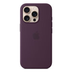 Apple coque en silicone avec magsafe pour iphone 16 pro - prune, housse, apple, iphone 16 pro, 16 cm ...