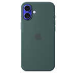 Apple coque en silicone avec magsafe pour iphone 16 plus - vert lacustre, housse, apple, iphone 16 plus, ...