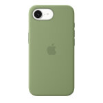 Apple coque en silicone avec magsafe pour iphone 17e - vert ardoise, housse, apple, iphone 17e, 15, 5 ...
