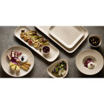 Aps assiette creuse nero, diamtre: 225 mm, sable