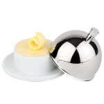 Aps beurrier, en acier inoxydable / porcelaine Aps beurrier, en acier inoxydable / porcelaine