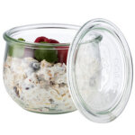 Bocal weck avec couvercle, forme tulipe, 75 ml, set x12