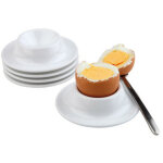 Aps coquetier eggy, en mlamine, blanc, set de 4