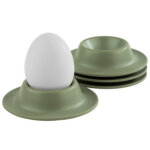 Aps coquetier eggy, en mlamine, set de 4, vert