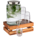 Distributeur � boisson, 7 litres, verre / inox