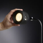 Pince de table avec bras flexible valumo, noir