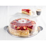 Aps plat � g�teau avec cloche, diam�tre: 300 mm x (h)110 mm