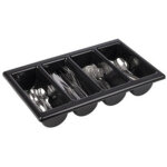 Range - couverts gn 1 / 1, � 4 compartiments, gris