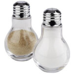 Aps salière et poivrière, set de 2, verre / acier inoxydable Aps salière et poivrière, set de 2, verre / acier inoxydable