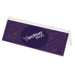 Archivo 2000 porte nom chevalet de table double face - 30 x 11 cm - transparent Archivo 2000 porte nom chevalet de table double face - 30 x 11 cm - transparent