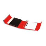 Arianex classeur  4 anneaux en d dos de 8 cm avec fermeture  pression innovation en balacron rouge