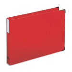 Arianex classeur format a3  l'italienne  4 anneaux en d en balacron rouge