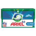 Ariel lessive capsules ariel pods 3 en 1 alpine, boite de 33 doses