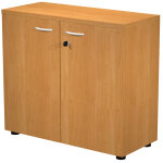 Armoire basse pronto - l. 80 x h. 72 cm - 2 portes - aulne