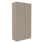 Armoire haute portes battantes l. 100 x p. 48 x h. 203 cm - argile Armoire haute portes battantes l. 100 x p. 48 x h. 203 cm - argile
