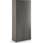 Armoire haute pronto - l. 80 x h. 180 cm - 2 portes - cendre