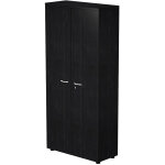 Armoire haute pronto - l. 80 x h. 180 cm - 2 portes - noir