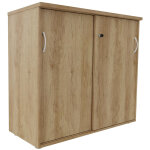 Armoire mi - hauteur portes coulissantes l. 120 x p. 48 x h. 104 cm - chêne nebraska Armoire mi - hauteur portes coulissantes l. 120 x p. 48 x h. 104 cm - chêne nebraska
